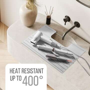 Bathroom Sink Cover: Space Saver, Heat Resistant, Portable