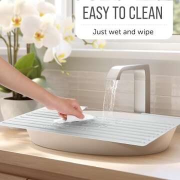 Bathroom Sink Cover: Space Saver, Heat Resistant, Portable