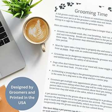 Grooming Time Pad for Efficient Dog Grooming Sessions