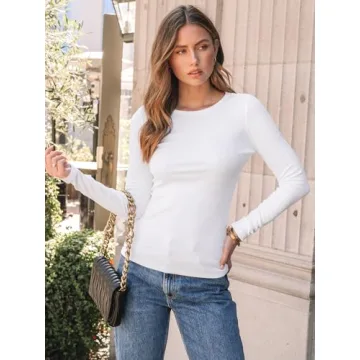 Trendy AUTMET Long Sleeve Shirts for Women - Chic Comfort