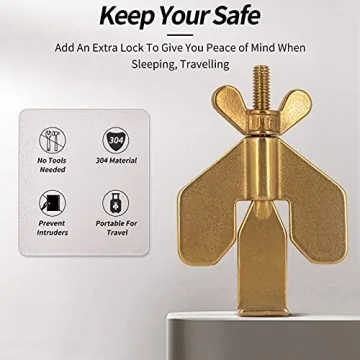 JIAN BOLAND Portable Door Lock for Travel and Security