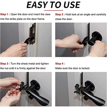 JIAN BOLAND Portable Door Lock for Travel and Security