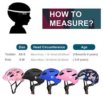 GLAF Baby Bike Helmet Toddler Helmets for 1 Year Old and up Infant Girls Boys Multi Sport Adjustable for Scooter Bicycle Kids Youth Child Skateboard Safety Cycling (XS, Matte Black)