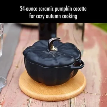 STAUB Pumpkin Cocotte 0.75-qt for Stylish Cooking