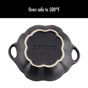 STAUB Pumpkin Cocotte 0.75-qt for Stylish Cooking