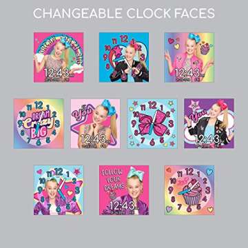 Accutime Kids Nickelodeon JoJo Siwa Educational Learning Touchscreen Smart Watch Toy for Girls, Boys, Toddlers - Selfie Cam, Learning Games, Alarm, Calculator, Pedometer & More (Model: JOJ4128AZ)