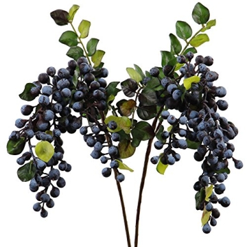 Realistic Rinlong Artificial Blueberries for Fall Decor