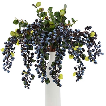 Realistic Rinlong Artificial Blueberries for Fall Decor