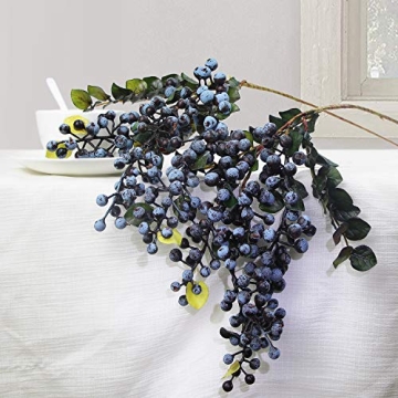 Realistic Rinlong Artificial Blueberries for Fall Decor