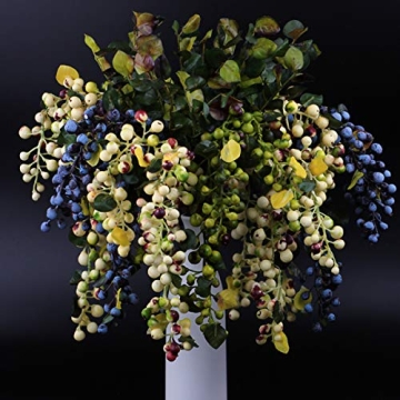 Realistic Rinlong Artificial Blueberries for Fall Decor