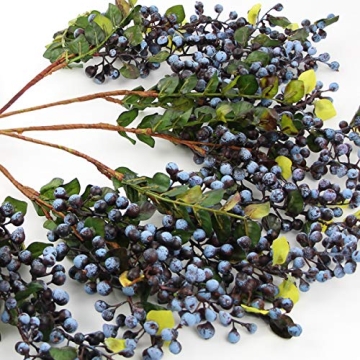 Realistic Rinlong Artificial Blueberries for Fall Decor
