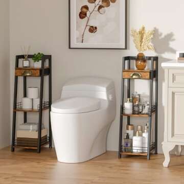 Keomaisyto Stylish Ladder Shelf for Space-Saving Decor