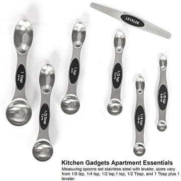 Magnetic Stainless Steel Measuring Spoons Set