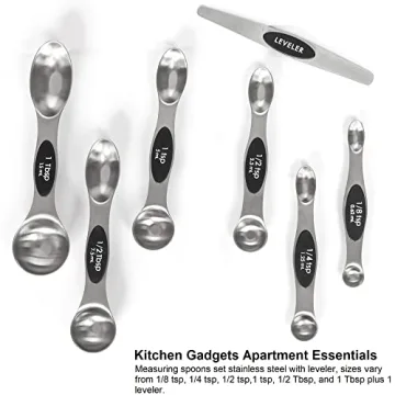 Magnetic Stainless Steel Measuring Spoons Set
