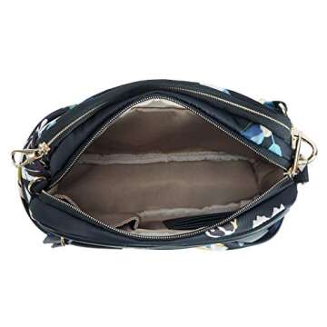Travelon Anti-Theft Addison Small Crossbody, Midnight Floral