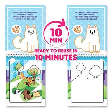 Water Magic - Patented Gourmet Scented Reusable Water Reveal Activity Books - No Mess, All Fun by Scentco (Unicorn and Pet Paradise)