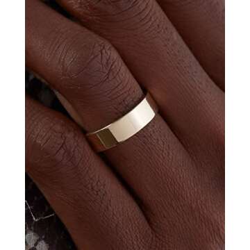 18k Gold Plated Daily Stacker Band Ring for All Occasions