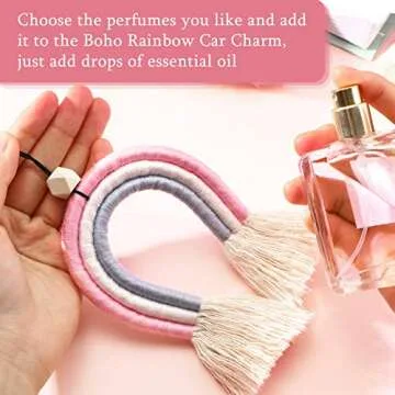 Boho Rainbow Car Charm Set - Essential Oil Diffusers