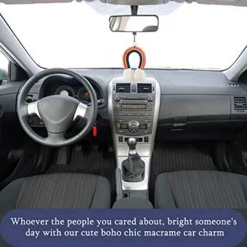 Boho Rainbow Car Charm Set - Essential Oil Diffusers