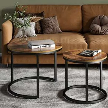 KOTPOP Industrial Nesting Coffee Table for Modern Spaces