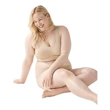 True & Co. Women's True Body Lift Scoop Neck Bra, Dulce, (Medium) 34-36DD/DDD