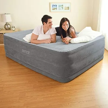 Intex Elevated Queen Airbed with Internal Pump for Comfort