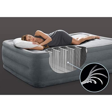 Intex Elevated Queen Airbed with Internal Pump for Comfort