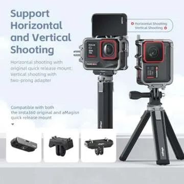 Lightweight Aluminum Frame Cage for Insta360 Ace Pro 2