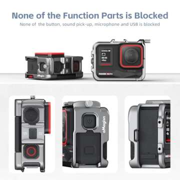 Lightweight Aluminum Frame Cage for Insta360 Ace Pro 2