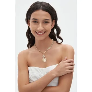 Sun Heart Charm Choker Necklace - 18k Gold Plated Jewelry