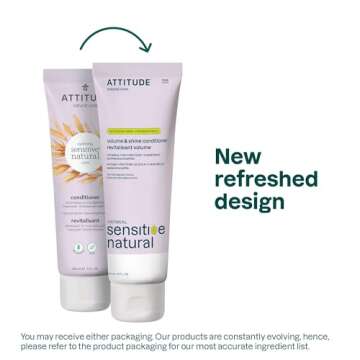 ATTITUDE Hair Conditioner for Sensitive Dry Scalp, For Thin Hair, Soothing Oat, Naturally Derived In...