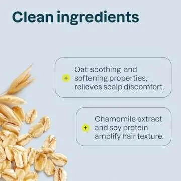 ATTITUDE Hair Conditioner for Sensitive Dry Scalp, For Thin Hair, Soothing Oat, Naturally Derived Ingredients, Dermatologically Tested, Vegan Detangler, Volume and Shine, 8 Fl Oz