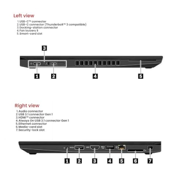 Lenovo ThinkPad T480 Win11 Pro Laptop Computer 14in, Intel Core i5-8350, 16GB RAM, 512GB SSD, Type-C, HDMI, CAM(Renewed)