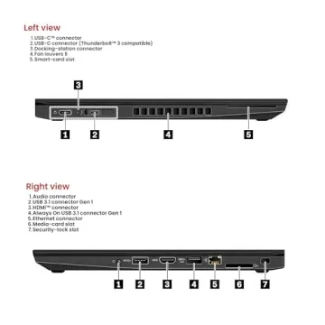 Lenovo ThinkPad T480 Win11 Pro Laptop Computer 14in, Intel Core i5-8350, 16GB RAM, 512GB SSD, Type-C, HDMI, CAM(Renewed)