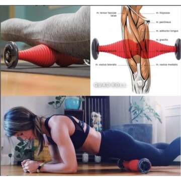 WODFitters Torpedo Foam Roller Made in USA for Warp Speed Recovery - Patented TPin Body Roller for Deep Tissue Massage, Physical Therapy, Trigger Point Release, Back Pain, Shin Splints, Sore Muscles