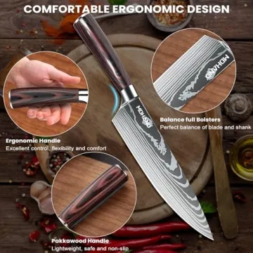 MDHAND 8" Japanese Chef Knife - Perfect Kitchen Companion