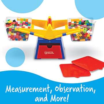 Learning Resources Primary Bucket Balance Teaching Scale - 1 Piece, Ages 3+, Math for Preschoolers, ...