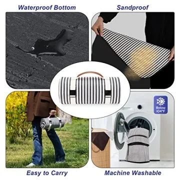 TwentyNext Waterproof Picnic Blanket Large Durable Outdoor Mat