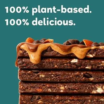 GoMacro MacroBar Organic Vegan Protein Bars - Dark Chocolate + Almonds (2.3 Ounce Bars, 12 Count)