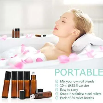 Mavogel Essential Oil Roller Bottles - 24 Pack with Accessories