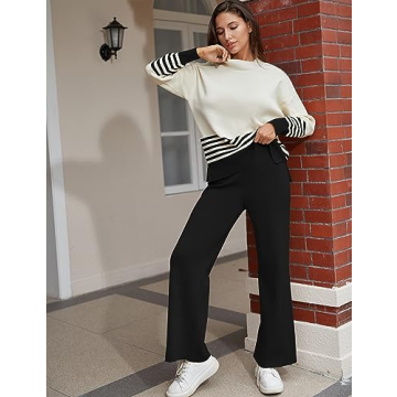 Tanming Women's Stylish 2 Piece Knitted Lounge Set - Black