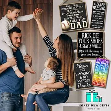 Honey Dew Gifts Dog Sign, A Spoiled Bulldog Lives Here 5 inch by 10 inch Hanging Wood Sign Home Decor, Wall Art, Bulldog Gifts, 75488