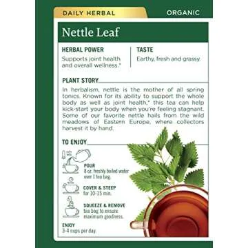 Organic Nettle Leaf Tea for Joint Health Support and Wellness