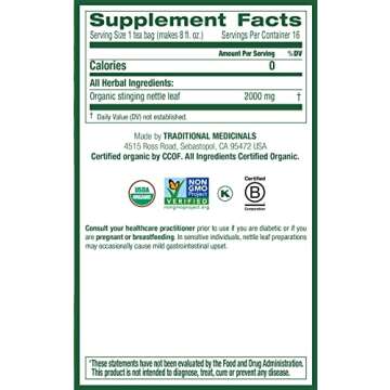 Organic Nettle Leaf Tea for Joint Health Support and Wellness