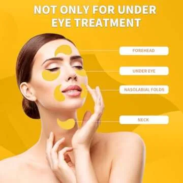 Qyiywim Gold Hydrating Under Eye Patches 70 PCS