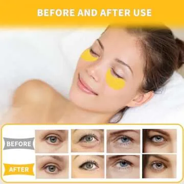 Qyiywim Gold Hydrating Under Eye Patches 70 PCS