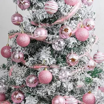 VAINECHAY Christmas Tree Ornaments Set of 34 Stylish Balls