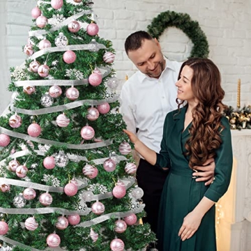 VAINECHAY Christmas Tree Ornaments Set of 34 Stylish Balls