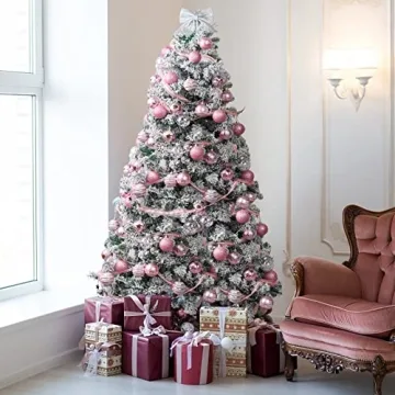 VAINECHAY Christmas Tree Ornaments Set of 34 Stylish Balls