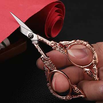 Sharp Vintage Bird Scissors for Seamless Crafting